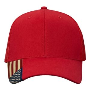 USA Flag Mesh Cap - Red/ USA Mesh