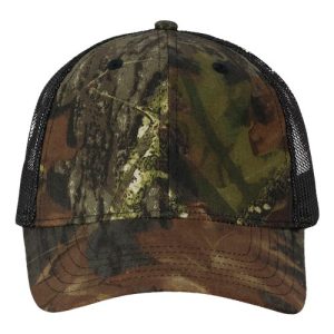 Licensed Camo Mesh Cap - Mossy Oak Breakup/ Black Mesh
