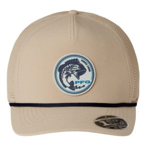 Tidal Pursuit™ 3D Stretch Snapback Cap - Ancient Fossil/ Fish Circle Bass
