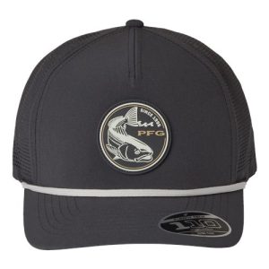 Tidal Pursuit™ 3D Stretch Snapback Cap - Shark/ Fish Circle Red Fish