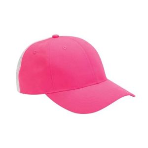 Contrast Back Stripe Clubhouse Cap - Pink