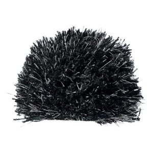 Swapable Beanie Pom Pom - Black/ Silver