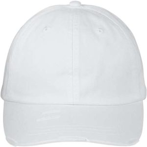 Classic Pigment Distressed Cap - White
