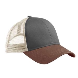Eco Trucker Cap - Charcoal/ Legacy Brown/ Oyster