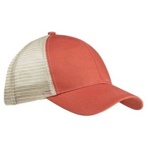 Eco Trucker Cap - Orange Poppy/ Oyster