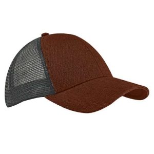 Hemp Blend Trucker Cap - Sienna/ Black