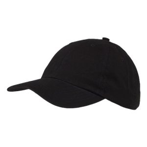 Youth Classic Brushed Twill Cap - Black