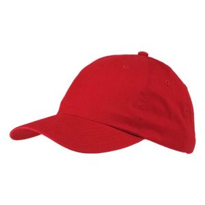 Youth Classic Brushed Twill Cap - Red
