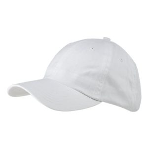 Youth Classic Brushed Twill Cap - White