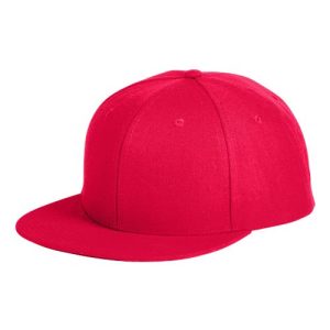 Flat Bill Sport Cap - Red