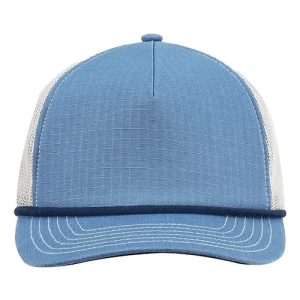 Lariat Ripstop Trucker Cap - Slate Blue/ Navy Rope