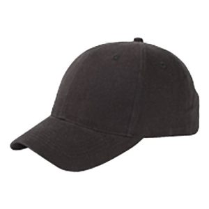 Youth Brushed Twill Cap - Black