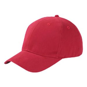 Youth Brushed Twill Cap - Red