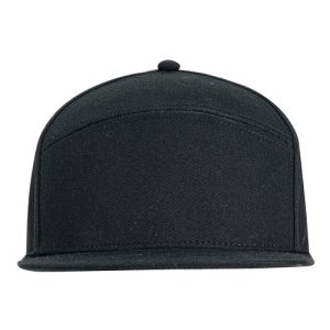 Hybrid Flat Bill Cap - Black