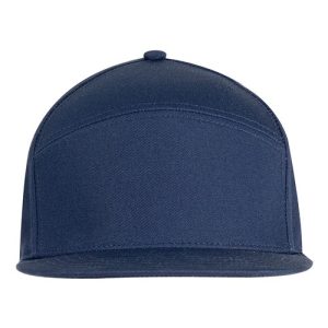 Hybrid Flat Bill Cap - Navy
