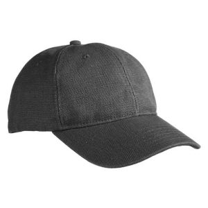 Washed Hemp Unstructured Baseball Cap - Charcoal