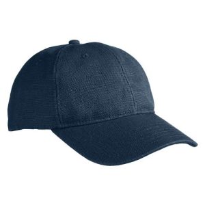 Washed Hemp Unstructured Baseball Cap - Navy