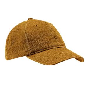 Washed Hemp Unstructured Baseball Cap - Old Gold