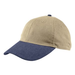Pigment-Dyed Baseball Cap - Khaki/ Navy