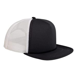 Foam Front Trucker Cap - Black/ White