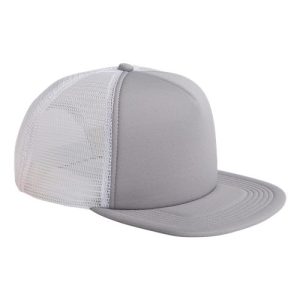 Foam Front Trucker Cap - Steel/ White