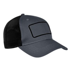 Patch Trucker Cap - Charcoal/ Black/ Black