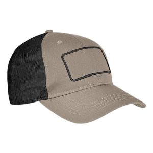 Patch Trucker Cap - Khaki/ Black/ Black