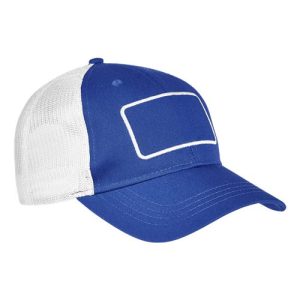 Patch Trucker Cap - Royal/ White/ White