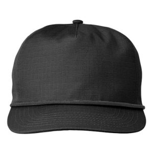 Lariat Ripstop Cap - Black/ Black Rope