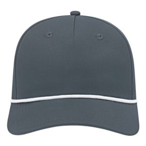 Athletic Rope Cap - Charcoal/ White