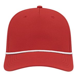 Athletic Rope Cap - Red/ White