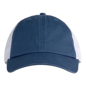 Washed Trucker Cap - Indigo/ White