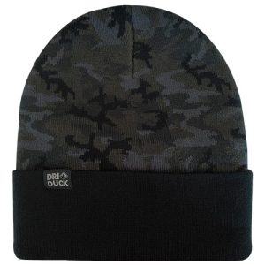 Coleman Cuffed Beanie - Black Woodland Camo