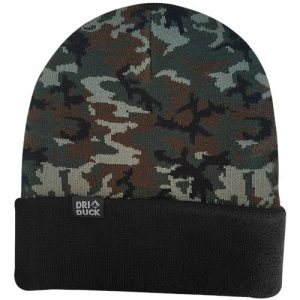 Coleman Cuffed Beanie - Green Woodland Camo