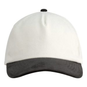 Corduroy Cap - Cream/ Black