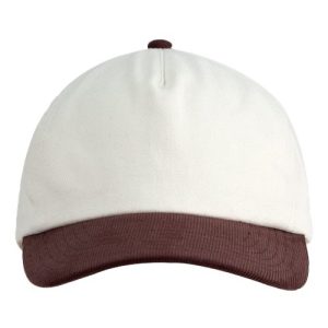 Corduroy Cap - Cream/ Brown