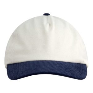 Corduroy Cap - Cream/ Navy