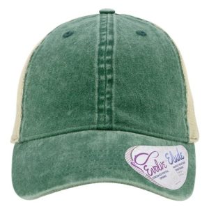 Women's Washed Mesh-Back Cap - Jade/ Daisy/ Khaki