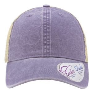 Women's Washed Mesh-Back Cap - Violet/ Floral/ Khaki