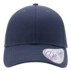 Women's Modern Trucker Cap - Dark Navy/ Navy
