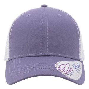 Women's Modern Trucker Cap - Violet/ White