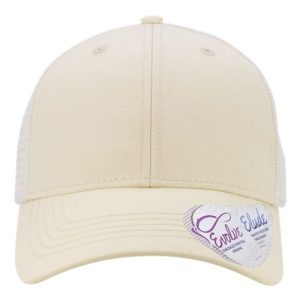 Women's Modern Trucker Cap - Vanilla/ White