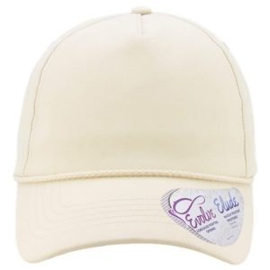 Women's Washed 5-Panel Rope Cap - Vanilla/ Longhorn