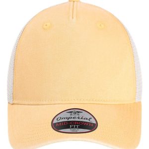 The Gambit Mesh Back Cap - Apricot/ Stone