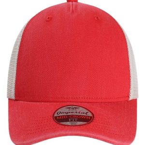 The Gambit Mesh Back Cap - Nantucket Red/ Stone