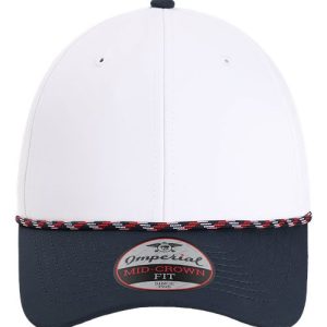 The Wingman Cap - White/ Navy/ Navy/ Red/ White