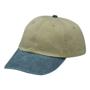 Optimum Pigment-Dyed Dad Hat - Khaki/ Midnight Blue
