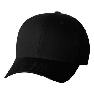 V-Flexfit® Cotton Twill Cap - Black