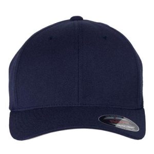 Wool-Blend Cap - Navy
