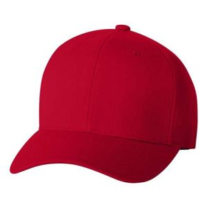 Wool-Blend Cap - Red